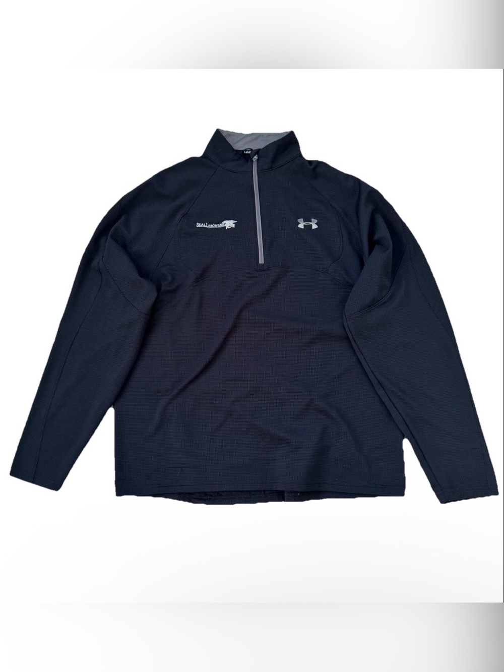 Under Armour SEAL Leadership Quarter Zip Pullover Black AllSeason Gear Men's L